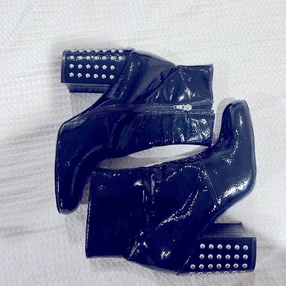 Steve Madden boots with studded heel. Size 10